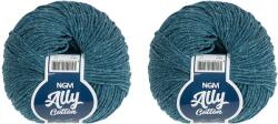 BELLATEX Ally cotton 50 g-os készlet 2 darab - 050 petrolkék (14061)