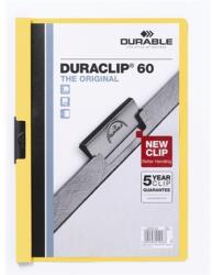 DURABLE Дълготраен Duraclip A4, 60 листа, жълта папка с клипс 220904 (220904)