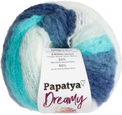 BELLATEX Papatya Dreamy 100 g - 08 fehér, kék, türkizkék (13504)