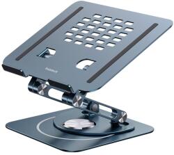 Baseus UltraStable Pro Laptop Stand - регулируема алуминиева поставка за MacBook и лаптопи от 11 до 17 инча (тъмносив)
