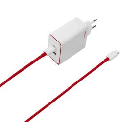 OnePlus GaN SUPERVOOC Dual Fast Wall Charger 100W - захранване за ел. мрежа за лаптопи, смартфони и таблети с USB-C изход с технология за бързо зареждане (бял)