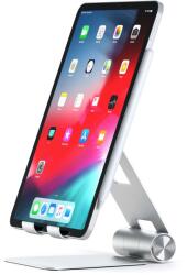 Satechi R1 Aluminum Foldable Stand - сгъваема алуминиева поставка за мобилни телефони, таблети и лаптопи до 12 инча (сребрист)