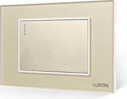 Luxion Intrerupator Simplu Mecanic LUXION cu Rama din Sticla Standard Italian 3M Auriu (lxi-004gf-g)
