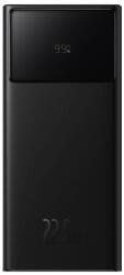 Baseus Star Lord LED Display Power Bank 22.5W 30000 mAh (PPXJ080101) - външна батерия с 2xUSB-A и 1xUSB-C изходи с технология за бързо зареждане (черен)