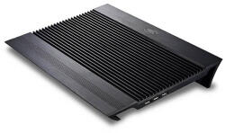DeepCool N8 Laptop Cooling Stand With Two 14 cm Fans - охлаждаща ергономична  оставка за Mac и  реносими ком ютри (черен)