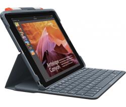 Logitech Slim Folio - безжична клавиатура, кейс и поставка за iPad 6 (2018), iPad 5 (2017) (черен)