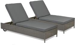 Garden Point Комплект от два шезлонга от техноратан Tobago Garden Point антрацит (GAP430D)