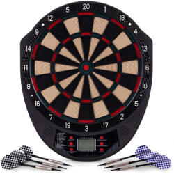 MULTISTORE Elektronikus dartstábla, Multistore AP-101, átmérő: 41 cm, 26 játékmód, 185 variáció, LCD kijelző, 8 játékosig, 6 db darts + póthegyek (TF4989)