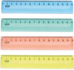 Centrum Műanyag Vonalzó - 15 cm - Többszínű