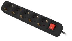 Lanberg Prelungitor 5 prize , cu intrerupator, cablu din cupru de (PS1-05F-0300-BK)