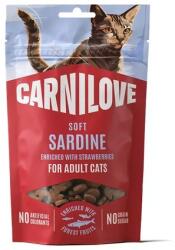 CARNILOVE Cat Crunchy Snack szardíniával és eperrel macskáknak 50gr