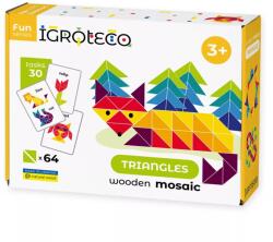 Igroteco Fa háromszögek mozaik kirakó, 64 db-os (900194)