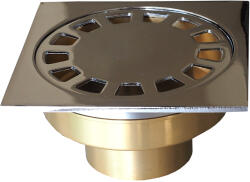 Ths Thermostyle Sifon pardoseala alama gratar 10x10 cm cu iesire verticala 50 mm (3800154016783)
