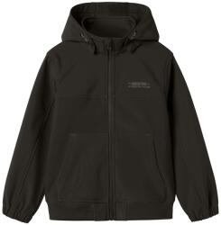 NAME IT Geaca softshell cu glugă băieți, negru, 128-164 negru (148694)