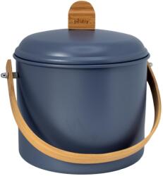Pebbly Compostor NBA313 3, 5 l, ardezie, oțel / bambus, Pebby (PEBBNBA241) Compostator