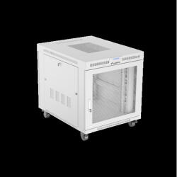 Lanberg 19" szabadon álló rack szekrény 15U/800X1000 perforált ajtó, lapraszerelt, LCD kijelző, szürke (FF01-8015-23SL) - wincity
