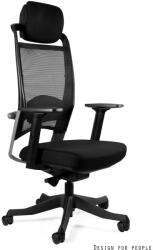 UNIQUE FULKRUM ergonomikus irodai szék, fekete, összeszerelt