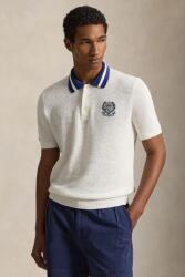 Ralph Lauren pulover cu mânecă scurtă pentru bărbați din bumbac Wimbledon PPY2-SWM066_00X (710B16072)