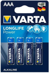 VARTA 4903 121 414 elem longlife power aaa mikro 4 db (4903 121 414)