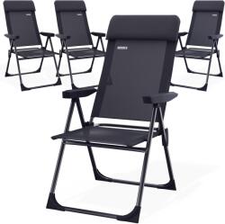Deuba Set 4 bucăți scaune de camping - antracit