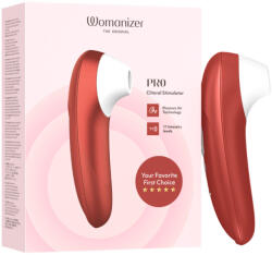 Womanizer Pro - léghullámos csiklóizgató (piros) - erotikasziget