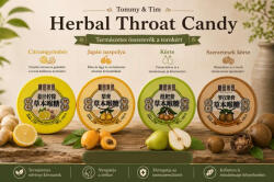  Herbal torokcukorka gyömbérrel és citrommal - 50 g
