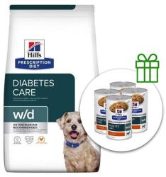 Hill's Hill s Prescription Diet w/d 10 кг + 2x Лакомства безплатно