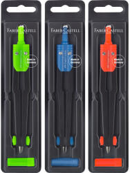 Faber-Castell Körző készlet iskolai +heggyel vegyes színben Faber-Castell sárga, piros, kék (FC174100) - tintasziget