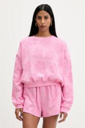 Rip Curl oversize melegítőfelső női pamut PARADISE TERRY CREW - rózsaszín S