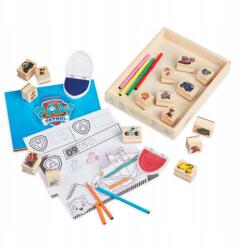 Melissa & Doug Mancs Őrjárat Fa Készlet Bélyegzők (33264)