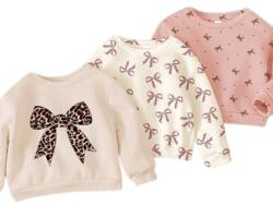 Shein Pasztell Gyerek Pulóver Leopárd Mintával 74/80 1KC
