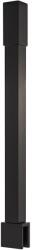 Cerano - Onyx zuhanyfal-merevítő - szögletes - függőleges, mennyezetig érő - matt fekete - 40 cm (CER-476810)