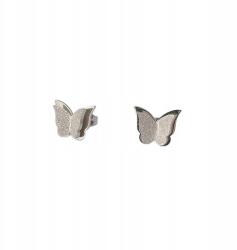  Pillangó Fülbevaló Ezüst 1, 2CM X1, 3CM Rozsdamentes Acél Ajándék