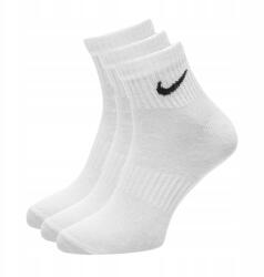 Nike 3 Pack Fehér Bokáig Érő Unisex Zokni SX7677 100 méret 42-46 (SX7677-100)