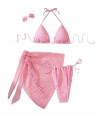 Shein Plus Size Női Fürdőruha Rózsaszín 48-AS