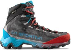 La Sportiva Дамски туристически обувки La Sportiva Women's Aequilibrium Hike GTX Walking boots - Carbon / Malibu Blue - размер 36 (EU) (119-0844-0411)
