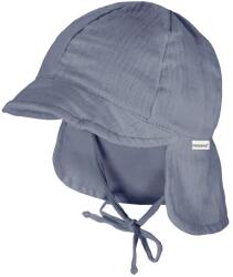 maximo Шапка с козирка maximo Baby's Peak Cap with Tie + Muslin Neck Protector Cap - Flint Stone - размер 47 cm (904-6332-0412)