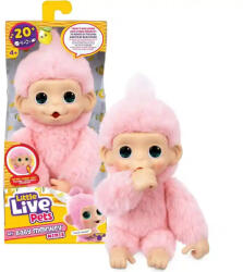 Moose Little Live Pets - My Baby Monkey Minis - Luna Lemon, az interaktív bébi majom (LLP26764)