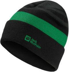 Jack Wolfskin Детска зимна шапка (beanie) Jack wolfskin Kid's Stripy Knit Beanie - Slate Green / Mystic - размер 49-50 cm (904-4232-0212)