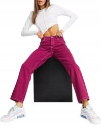 Asos Női Farmernadrág Bordó Egyenes 24/32 Rnl