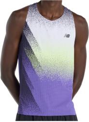 New Balance Мъжки потник с широка презрамка New Balance Race Day Ultra Light Printed Singlet Tank top - Electric Purple (216-8584-0111)