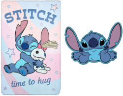  Disney Lilo és Stitch, A csillagkutya Hug Belly polár takaró és forma párna szett (EKING0816)