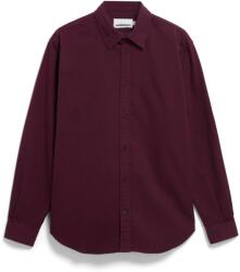ARMEDANGELS Мъжка риза с копчета Armedangels Giaalo GMT Dye Shirt - Dark Cranberry - размер XXL (033-2958-0115)