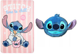  Disney Lilo és Stitch, A csillagkutya Chill Smile polár takaró és forma párna szett (EKING0814)