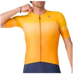 Castelli Мъжка фланелка с къс ръкав за колоездене Castelli UPF Jersey Cycling jersey - Vivid Orange (056-3448-0314)