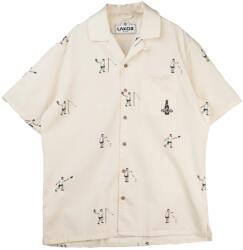 LAKOR Мъжка риза с копчета LAKOR Sport Cola Campingsport Short Sleeve Shirt - Star White (033-3079-0113)