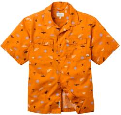 Passenger Мъжка риза с копчета Passenger Acreage Organic Cotton Shirt - Sundial Retro Orange - размер M (033-3110-0212)