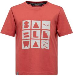 Salewa Детска тениска Salewa Kid's Graphic T-Shirt - Etruscan Red - размер 140 (EU) (704-5543-0115)