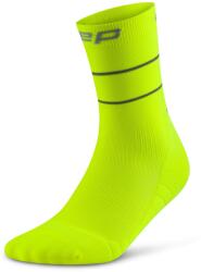 CEP Мъжки чорапи за бягане CEP Pro Run Reflective Mid Cut 2.0 Running socks - Neon Yellow - размер III (207-0560-0211)
