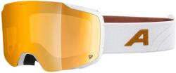 Alpina Ски маска Alpina Taos Q S2 Ski goggles - White / Gold Matt / Quattroflex Gold - размер One Size (417-3410-0211)